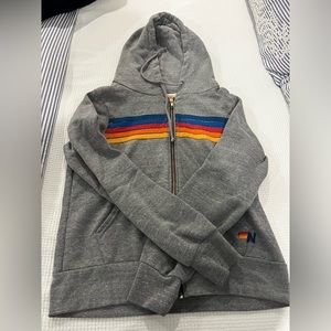 AVIATOR NATION 5 STRIPE ZIP UP